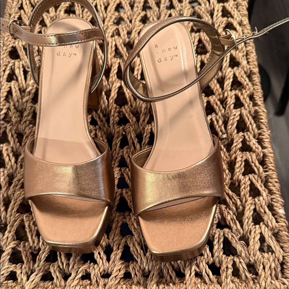 A New Day Women's Metallic Heels